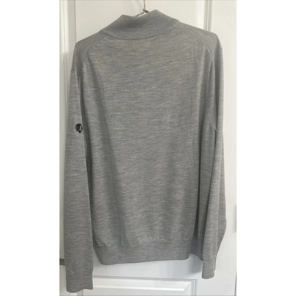 Polo‎ Golf Ralph Lauren Men Size Large Merino Wool Mockneck Sweater Gray *READ*